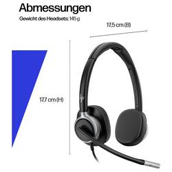 HP Poly HP Poly Mission 625 USB Wired Headset Headset otevřená (On Ear) černá