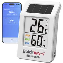 BaldrTherm solární teploměr a vlhkoměr bílá HCS702B