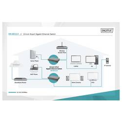 Digitus DN-80114-1 DN-80114-1 ethernetový switch 8 portů