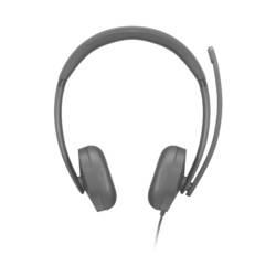 Lenovo LENOVO Wired VoIP Headset 5000 Teams Headset otevřená (On Ear) kabelová stereo černá Potlačení hluku headset, regulace hlasitosti