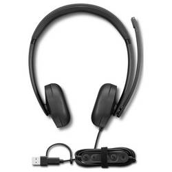 Lenovo LENOVO Wired VoIP Headset 5000 Teams Headset otevřená (On Ear) kabelová stereo černá Potlačení hluku headset, regulace hlasitosti