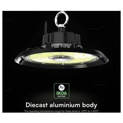 V-TAC VT-91102 240756 LED svítidlo pro haly Energetická třída (EEK2021): D (A - G) LED LED 100 W černá