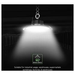 V-TAC VT-91102 240756 LED svítidlo pro haly Energetická třída (EEK2021): D (A - G) LED LED 100 W černá