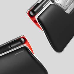 Contour Design RollerMouse RED Plus Thin Client myš, přenos USB, 6 tlačítko, 2800 dpi, černá, stříbrná