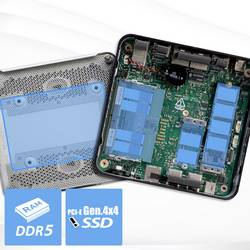 MSI Barebone Cubi NUC 1MG-008BDE 2.5 cm (1 palec) Intel® Core™ 5 120U 5 GHz Intel 936-B0B111-008