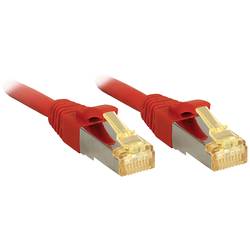 LINDY 47299 RJ45 síťové kabely, propojovací kabely CAT 6a (surový kabel CAT 7) S/FTP 15.00 m červená dvoužilový stíněný 1 ks