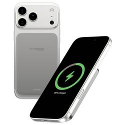 PanzerGlass empower Bank powerbanka 5000 mAh, MagSafe, Bezdrátové nabíjení Qi, USB-C®, šedá, Indikátor stavu