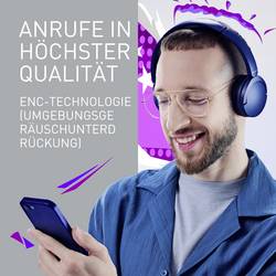 Panasonic RB-HF630BE-A sluchátka otevřená (On Ear) Bluetooth® modrá Redukce šumu mikrofonu headset telefon