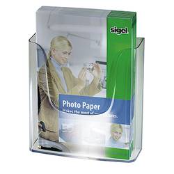 Sigel LH115 držák prospektů čiré sklo Počet přihrádek 1 1 ks (š x v x h) 240 x 250 x 55 mm