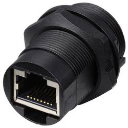 TRU COMPONENTS TC-13543652, zásuvkový modul RJ45, černá, 1 ks