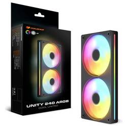 Cougar Unity240-FB PC větrák s krytem černá (š x v x h) 243.6 x 125 x 25 mm včetně LED osvětlení
