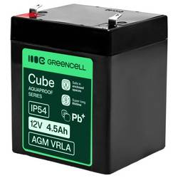 Green Cell GC-AGM12V4-5AH-H olověný akumulátor olověný se skelným rounem 4.5 Ah 12 V 1 ks