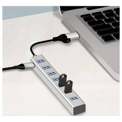 LogiLink UA0441 USB Hub 7 portů USB-A USB 3.0 5 GBit/s hliník UA0441