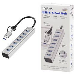 LogiLink UA0441 USB Hub 7 portů USB-A USB 3.0 5 GBit/s hliník UA0441