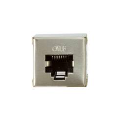 LogiLink NP0054 RJ45 síťové kabely, propojovací kabely CAT 6 0 m stříbrná stíněný 1 ks