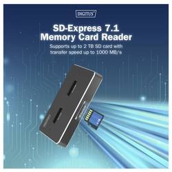 Digitus USB-C® dokovací stanice Stazione di docking USB-C 3.2 Gen2 per SSD M.2 Duo NVMe e SATA (max. 2x 4 TB) co