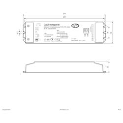 EVN DALD24100VS LED dálkové ovládání 244 mm 64 mm