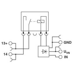 Phoenix Contact PLC-BPT-TTL/1 patice pro relé s LED diodou, (d x š x v) 94 x 6.2 x 80 mm, Piece, 1 ks