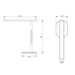 Opple 523003011600 523003011600 LED stolní lampa LED pevně vestavěné LED 15 W bílá