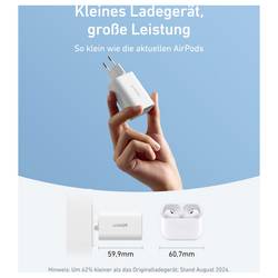 Anker ANKER Nano Charger 100W Kabel 1C white nabíjecí adaptér, GaN, 1x USB-C®, 100 W, Dodávka energie, bílá