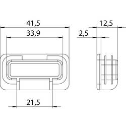 OBO Bettermann 1122904 zakončení (d x š) 12.5 mm x 41.5 mm 50 ks