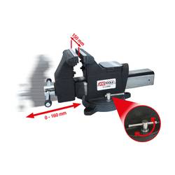 KS Tools 9140006 svěrák, 914.0006, Šířka čelistí: 150.0 mm, Rozpětí (max.): 160 mm