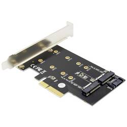 Digitus DS-33170 2 + 1 port Řadič M.2 PCIe Vhodný pro (SSD): 2230, 2242, 2260, 2280 vč. nízkoprofilového krycího plechu na prázdný slot