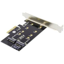 Digitus DS-33170 2 + 1 port Řadič M.2 PCIe Vhodný pro (SSD): 2230, 2242, 2260, 2280 vč. nízkoprofilového krycího plechu na prázdný slot