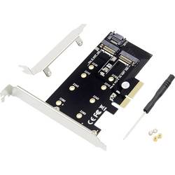 Digitus DS-33170 2 + 1 port Řadič M.2 PCIe Vhodný pro (SSD): 2230, 2242, 2260, 2280 vč. nízkoprofilového krycího plechu na prázdný slot