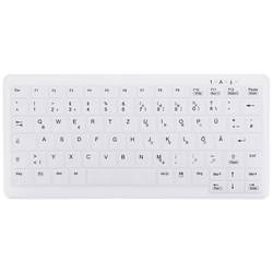 Contour Active Key AK-C4110F-FU1-W/GE bezdrátový, bezdrátový hygienická klávesnice německá, QWERTZ bílá vhodné pro dezinfekci otíráním podle DGHM/VAH
