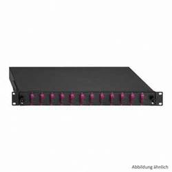 Rutenbeck 12 x SC-D OS2 grün rozvodná skříň LWL 12 portů SC osazený 1 U