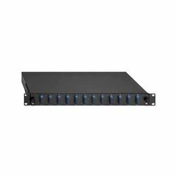 Rutenbeck 12 x SC-D OS2 blau rozvodná skříň LWL 12 portů 1 U