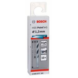 Bosch Accessories 2608577181 2608577181 HSS kovový spirálový vrták 1.3 mm Celková délka 38 mm DIN 338 válcová stopka 10 ks
