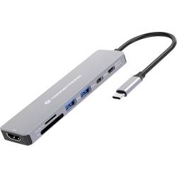 Conceptronic dokovací stanice pro notebook DONN28G 7-in-1 USB 3.2 Gen 1 Docking St