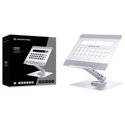 Conceptronic DONN27G Laptop Stand with 7-in-1 USB 3.2 podložka pod notebook nastavitelná výška, Otočné, USB HUB