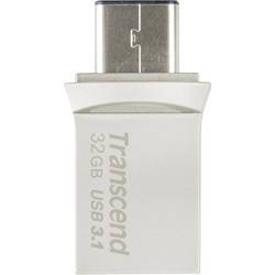Transcend JetFlash® 890 USB paměť pro smartphony/tablety stříbrná 32 GB USB 3.2 (Gen 2) , USB-C®