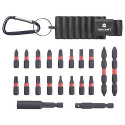 TOOLCRAFT TO-10911216 sada bitů, 20dílná, plochý, křížový PH, křížový PZ, vnější šestihran, T+ profil, 1/4 (6,3 mm)