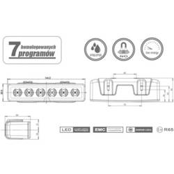 WAS čelní blikač / odklízecí vozidlo W117 898.1 12 V, 24 V přes palubní síť montáž na karoserii, montáž do karoserie, k přišroubování oranžová
