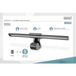 Digitus LED světelná lišta DA-90415 Energetická třída (EEK2021) F (A - G) LED lišta pro osvětlení monitoru 5W, 250 lm, svorka, černá