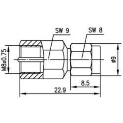 Telegärtner 100025661 100025661 BNC adaptér FME zástrčka - SMA zástrčka 0 mm 1 ks