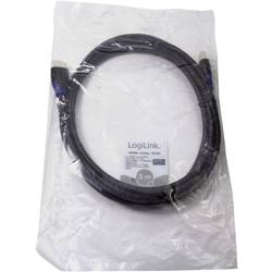 LogiLink HDMI kabel Zástrčka HDMI-A, Zástrčka HDMI-A 3.00 m černá CH0063 4K UHD, Audio Return Channel, pozlacené kontakty HDMI kabel