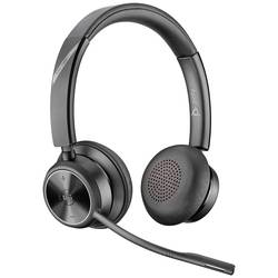 HP Poly Savi 7320 Stereo DECT sluchátka otevřená (On Ear) DECT stereo černá regulace hlasitosti, Vypnutí zvuku mikrofonu Počítače