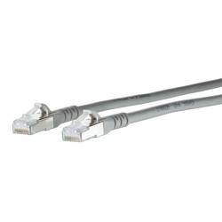 Metz Connect 1308454033-E RJ45 síťové kabely, propojovací kabely CAT 6A S/FTP 4.00 m šedá dvoužilový stíněný, bez halogenů, samozhášecí 1 ks