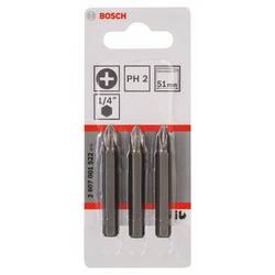 Bosch Accessories 2607001522 2607001522 křížový bit Pohon (šroubovák): 1/4 (6,3 mm) Typ zakončení: křížový PH PH 2 51 mm