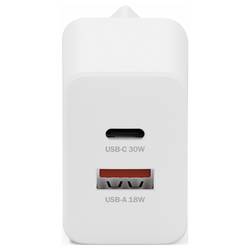 Digitus DA-10301 USB nabíječka, 1x USB A , 1x USB-C®, 30 W, bílá