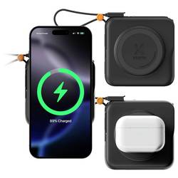 XTORM TravelPro 3in1 USB nabíječka, bezdrátová nabíječka, USB-C®, 15 W, černá