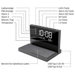 Reflexion ACW2188 ACW2188 radiobudík, FM, USB, funkce alarmu, ambient light