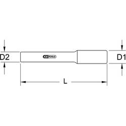 3/8 držák bitů s ochrannou izolací, 125 mm KS Tools 117.3811