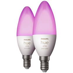 Philips Hue LED svítidlo - rozšíření 871951435671900 Energetická třída (EEK2021): G (A - G) Hue White & Col. Amb. Doppelpack 2x470lm E14 5.3 W teplá až studená