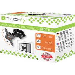 TECHly ICA-LCD-100BK rameno na monitory 1 Displej: (s) 33,0 cm (13) - 76,2 cm (30) černá otočný, naklápěcí, nakláněcí